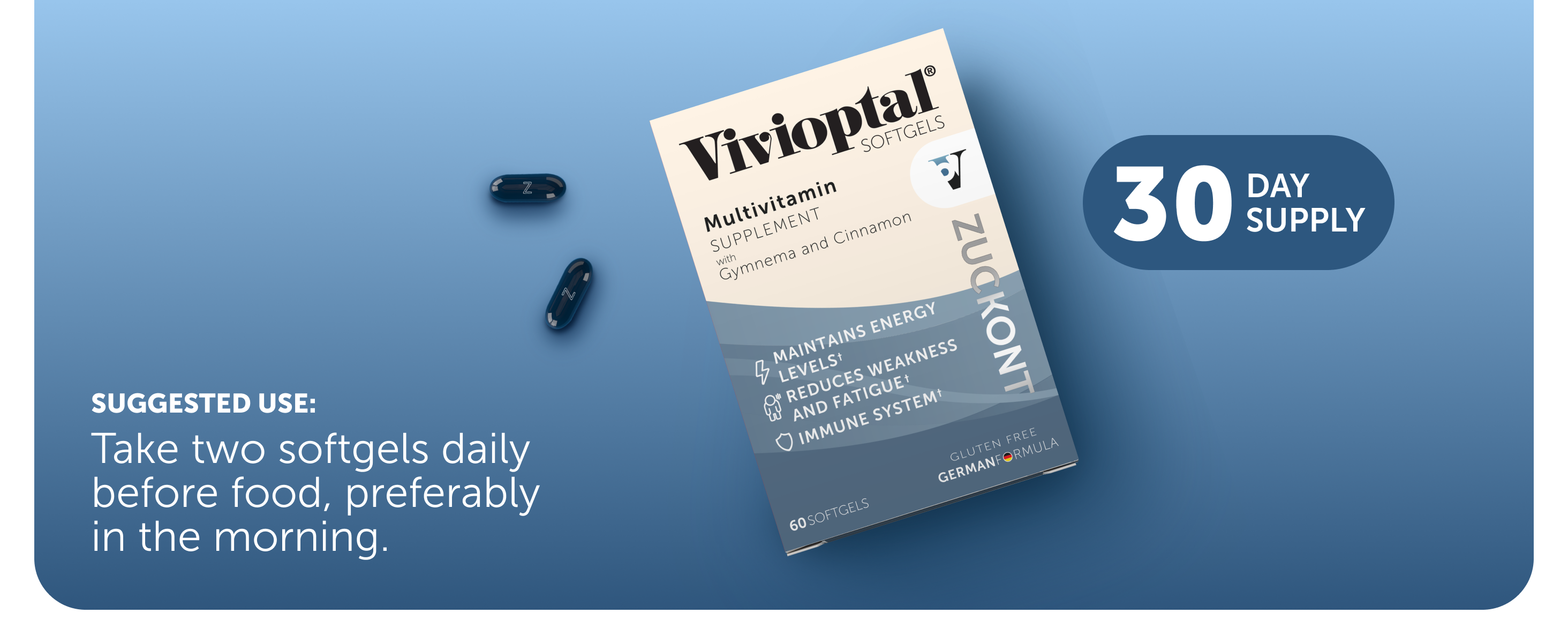 VIVIOPTAL ZUCKONT 168 UNITS MASTERPACK (60 SOFTGEL)