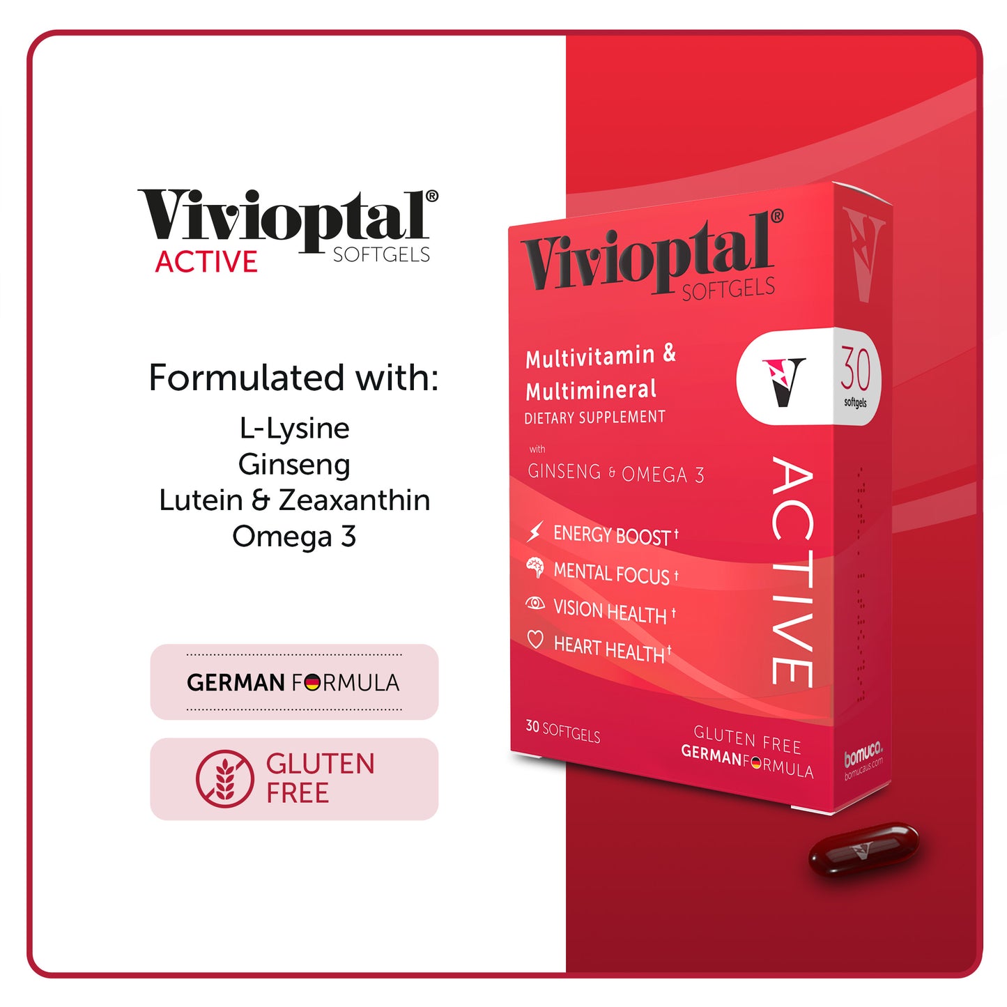 VIVIOPTAL ACTIVE 330 UNITS MASTERPACK (30 SOFTGELS)