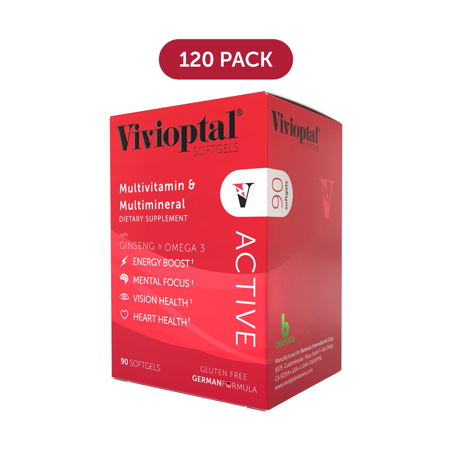 VIVIOPTAL ACTIVE 120 UNITS MASTERPACK (90 SOFTGELS)