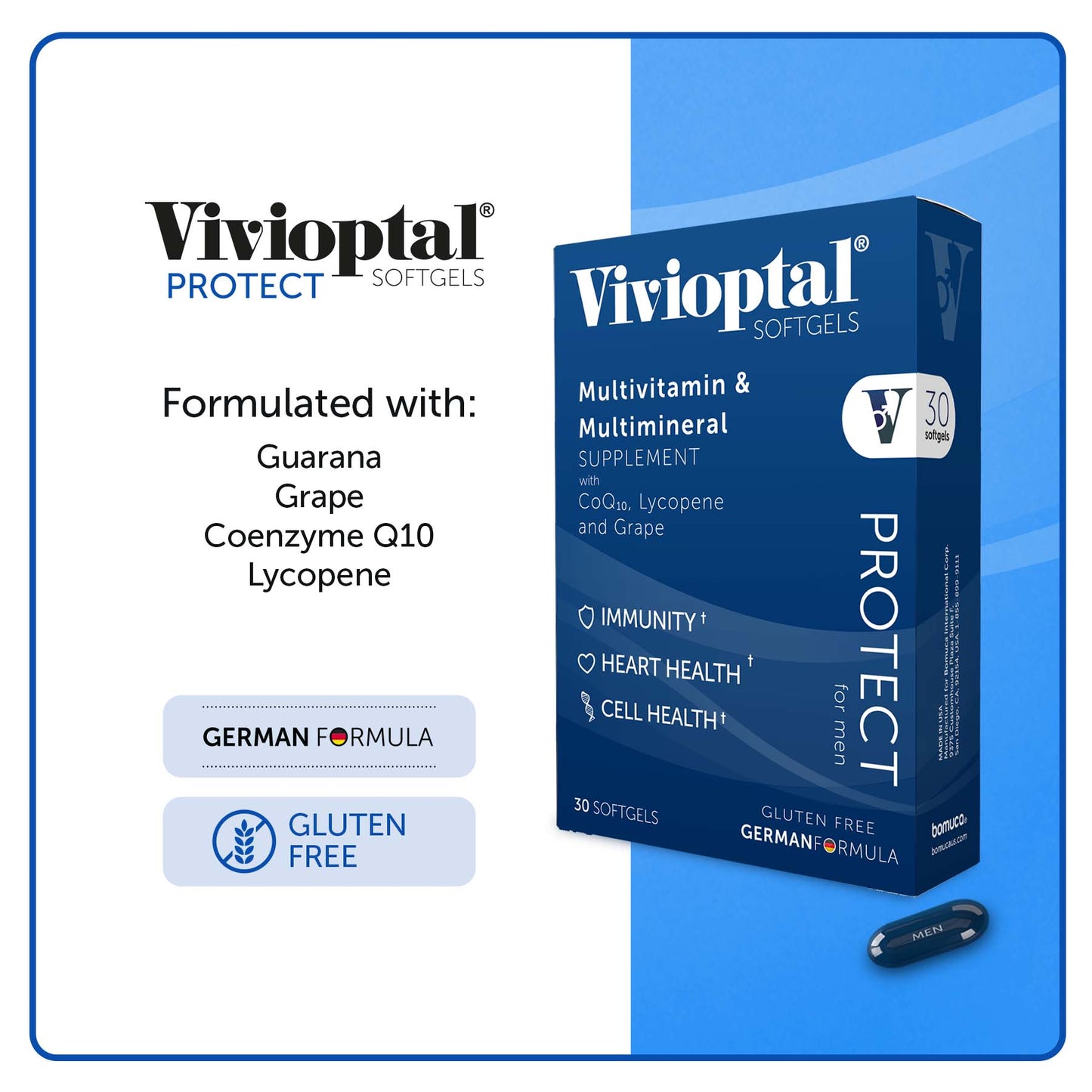 VIVIOPTAL FOR MEN 30 SOFTGELS + VIVIOPTAL WOMEN 30 SOFTGELS