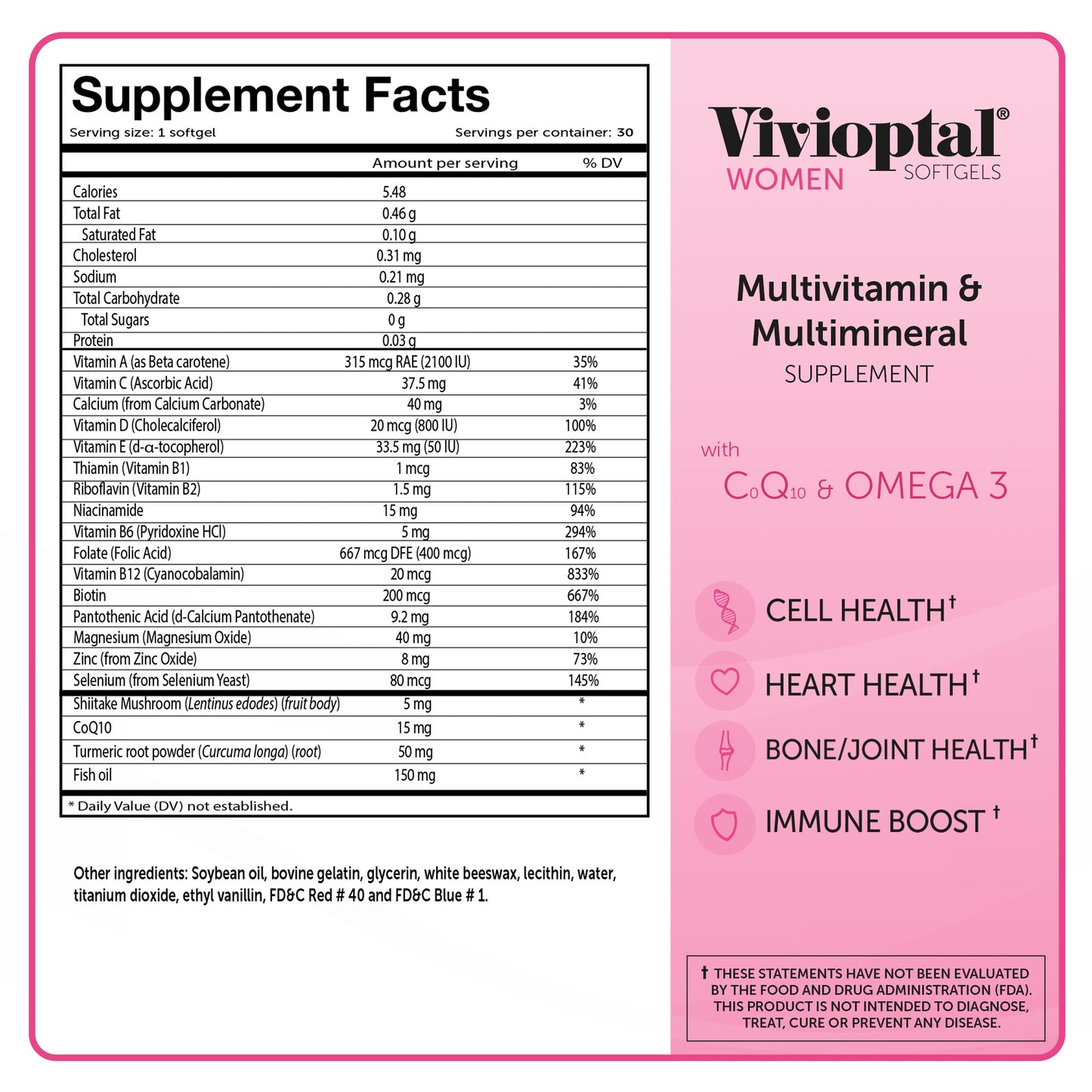 VIVIOPTAL WOMEN 330 UNITS MASTERPACK (30