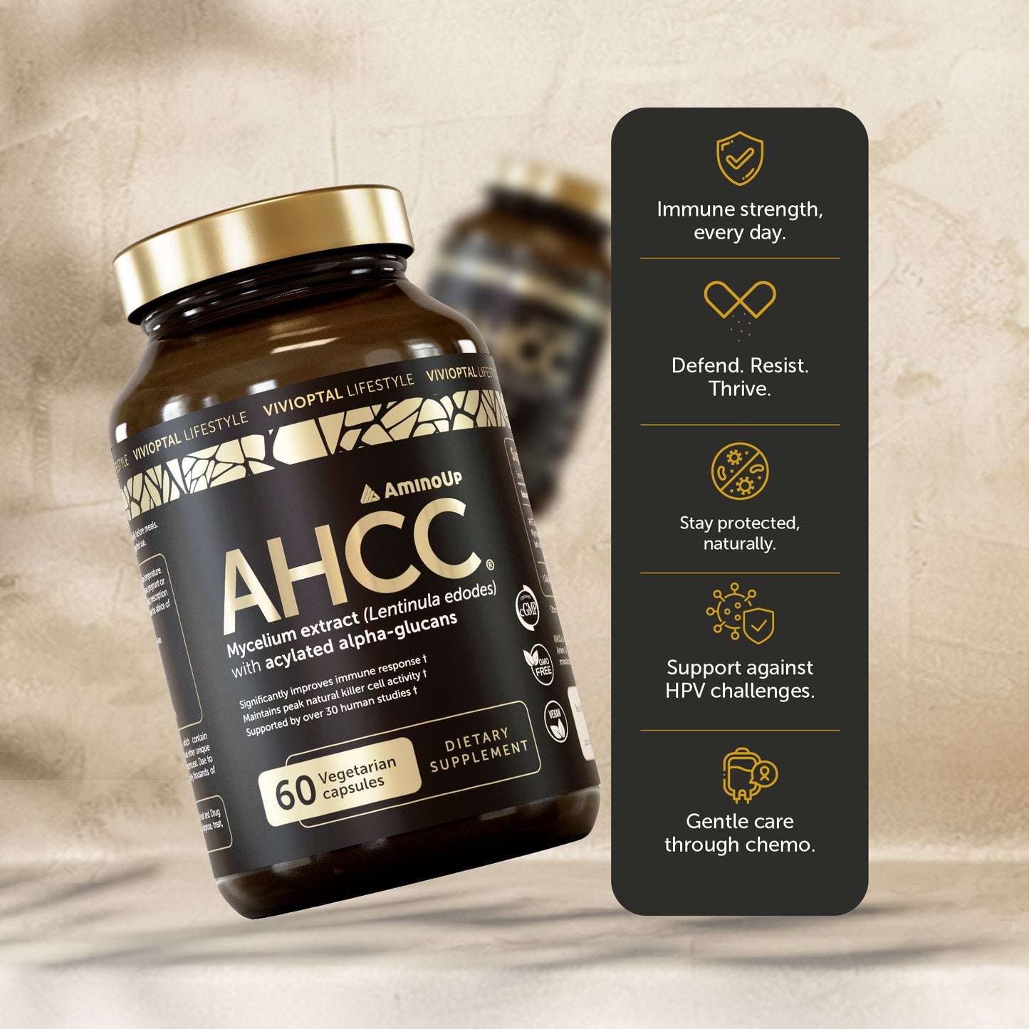 VIVIOPTAL LIFESTYLE - AHCC® TWO PACK - 60 CAPSULES