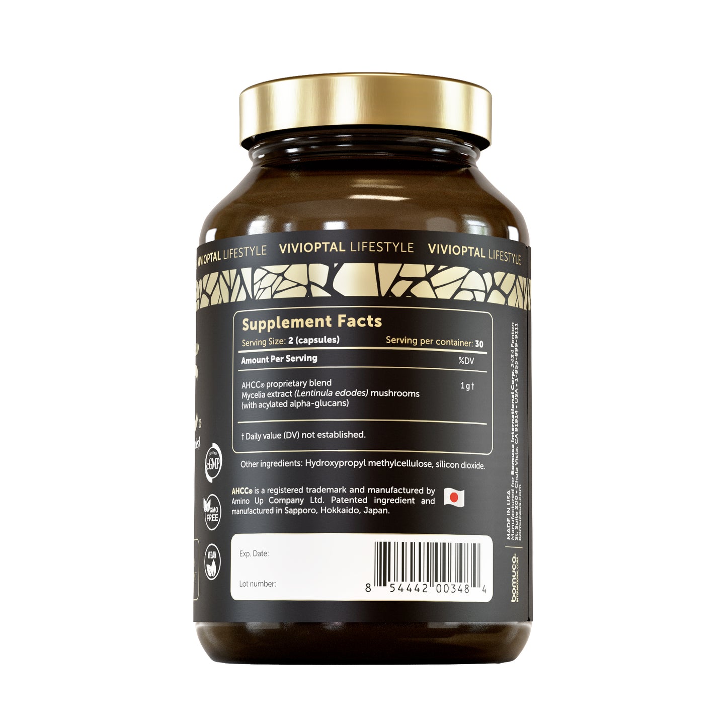VIVIOPTAL LIFESTYLE - AHCC® TWO PACK - 60 CAPSULES