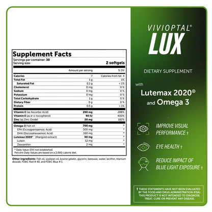 VIVIOPTAL LUX 60 SOFTGELS