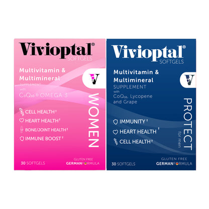 VIVIOPTAL FOR MEN 30 SOFTGELS + VIVIOPTAL WOMEN 30 SOFTGELS